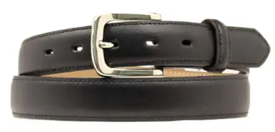 Nocona® Men's Black Plain Strap Silver Buckle Belt - Brands