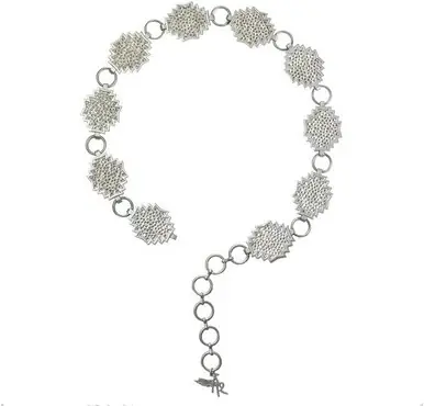 Angel Ranch® Ladies' Southwest Crystal Conchos Silvertone Belt - Accessories