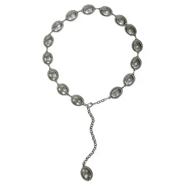 Angel Ranch® Ladies' Silver Oval Concho Belt - Accessories
