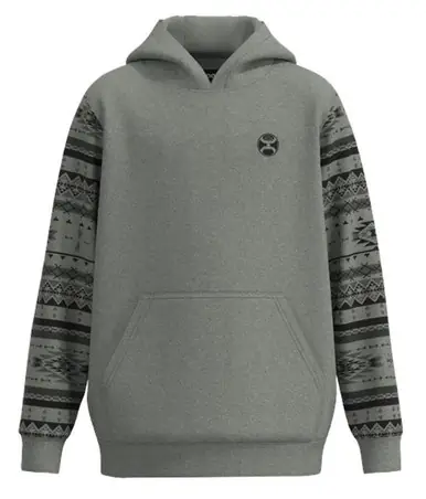 Hooey® Boys' Grey/Aztec Legendary Polar Fleece Hoodie - Brands