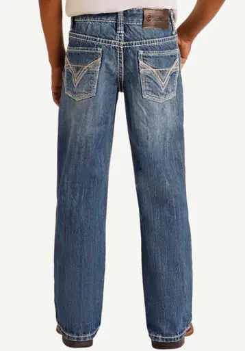 Rock & Roll® Boys' Medium Wash BB Gun Royal Regular Fit Bootcut Jean - Kids