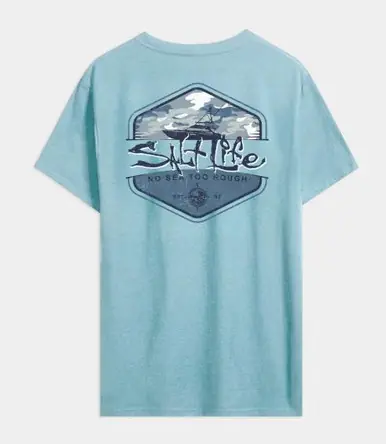 Salt Life® Men's S/S Aquamarine Heavy Seas T-Shirt