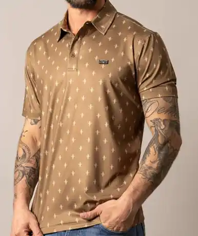 Kimes Ranch® Men's S/S Bartram Print Polo Shirt - Mens