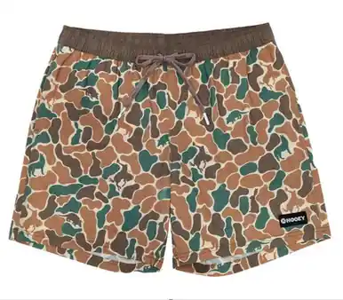 Hooey® Men's Green/Brown Critter Camo Big Wake Board Shorts - Mens