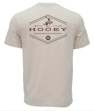 Hooey® Men's S/S Cream Hooey Rocks T-Shirt