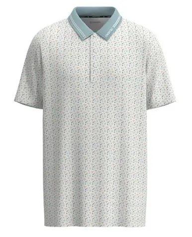 Hooey® Men's S/S White/Light Blue The Weekender Polo Shirt - Mens