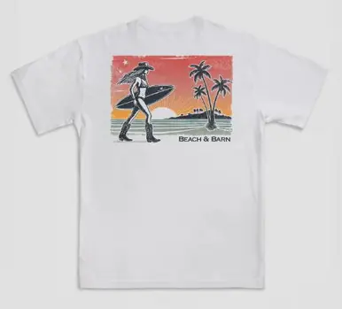 Beach & Barn® Men's S/S Sun Country Surf T-Shirt