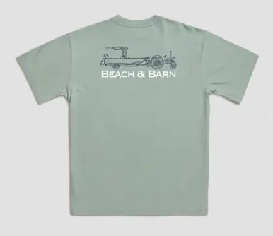 Beach & Barn® Men's S/S Tractor Pool T-Shirt