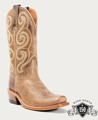 Hyer® Ladies' Tan Meriden Cutter Toe Boots - Footwear