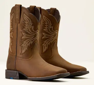 Ariat® Youth Distressed Brown Westwood Square Toe Boots - Footwear