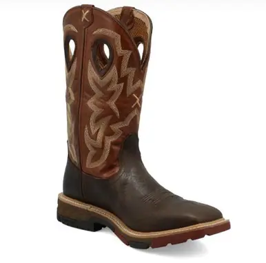Twisted X® Men's Smokey Chocolate/Spice 12" Western Work Boots - Brands