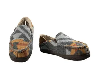Twister® Youth Charlie Grey Aztec Moccasins - Footwear