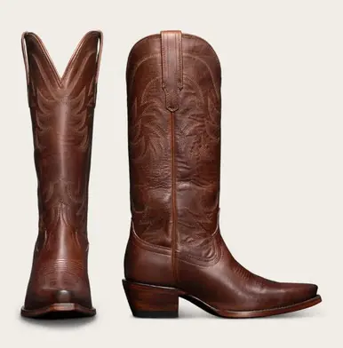 Tecovas® Ladies' Annie Sequoia Brown 14" Snip Toe Boots - Footwear
