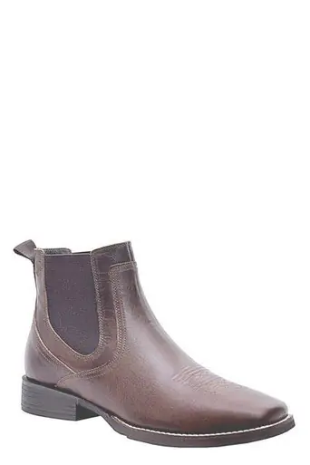 Roper® Men's Brown Vintage Leather 6" Chelsea Square Toe Boots - Brands