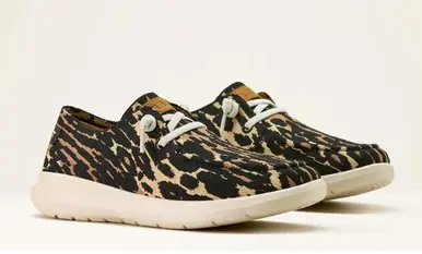 Ariat® Ladies' Graphic Leopard Knit Hilo Shoes - Brands