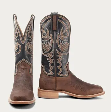 Hyer® Men's Sawyer Brown/Navy Square Toe Boots - Footwear
