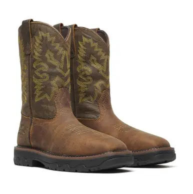 Thorogood® Men's Brown/Sage Buffalo Ridge11" WP Nano Square Toe Work Boots - Footwear