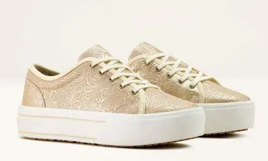 Ariat® Ladies' Skylar Pearl Floral Embossed Casual Shoes - Brands