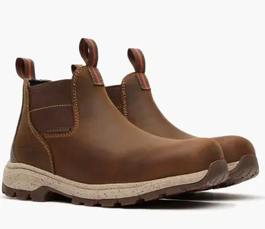 Georgia Boot® Ladies' Eagle Trail 5" WP Alloy Toe Chelsea Work Boots - Footwear