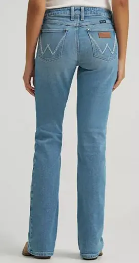 Wrangler Retro® Ladies' Mae MR Boot Cut Jeans in Nori
