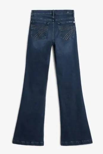 7 for All Mankind® Ladies' Silver Stitched Dojo Jeans in Spill