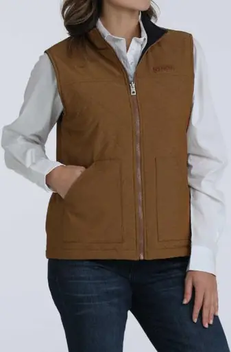 Cinch® Ladies' Brown/Black Reversible Vest - Brands