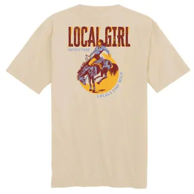 Local Girl® Ladies' S/S Latte LG Stay Wild T-Shirt