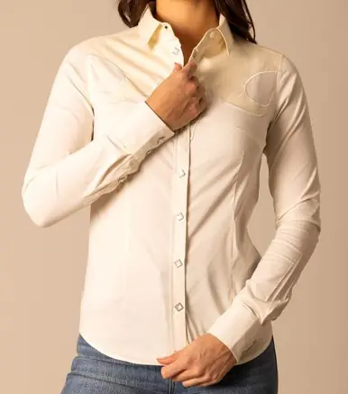 Kimes Ranch® Ladies' L/S Natural Alice Western Snap Shirt