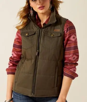 Ariat® Ladies' Earth Grizzly Quilted Vest - Brands