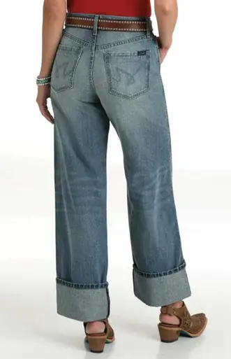 Cruel Denim® Ladies' Casey HR Medium Wash Wide Leg Jeans - Brands