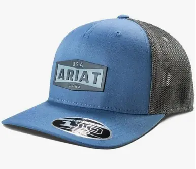 Ariat® Blue/Grey Ariat Work USA Silicone Patch Cap - Brands