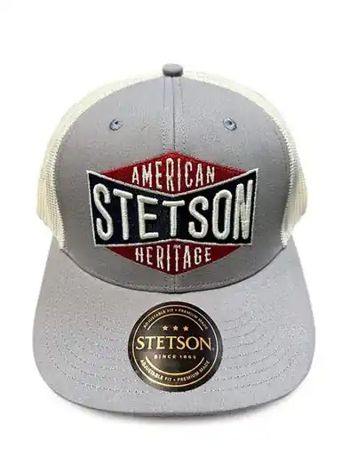 Stetson® Grey/White American Heritage Banner Cap - Brands