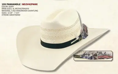 Milano® Larry Mahan™ 10X Panhandle Straw Hat - Hats