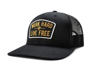 Ariat® All Black Work Hard Live Free Cap - Brands