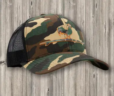 Beach & Barn® Surfing Rooster Camo Snapback Cap - Hats