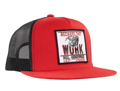 Lazy J Ranch Wear® Red/Black Because They Work Trucker Cap - Brands