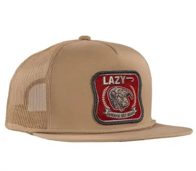 Lazy J Ranch Wear®Tan/Red America's Best Patch Rope Trucker Cap - Brands