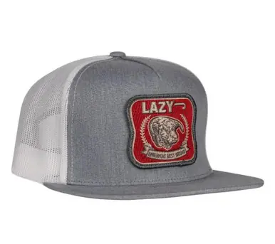 Lazy J Ranch Wear® Heather Grey/White Red America's Best Patch Trucker Cap - Brands