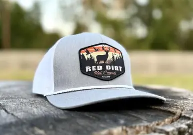 Red Dirt Hat Co® Grey/White Open Season Rope Trucker Cap - Brands