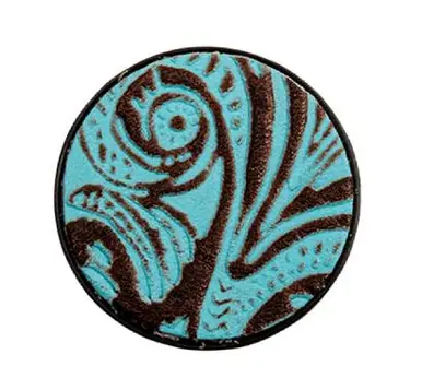 Myra Bag® Atrium Turquoise Leather Phone Socket - Accessories