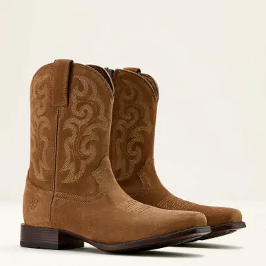 SALE Ariat® Men's Bodie Chestnut Suede Square Toe Boots - Sale Barn