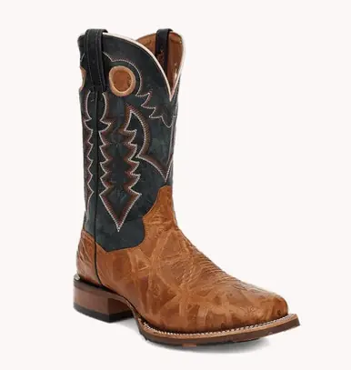 SALE Dan Post® Men's Craven Honey/Navy 11" Square Toe Boots - Sale Barn