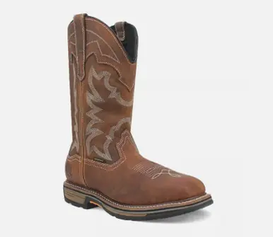 SALE Dan Post® Men's Brown 12" Wasatch Steel Square Toe Work Boots - Sale Barn