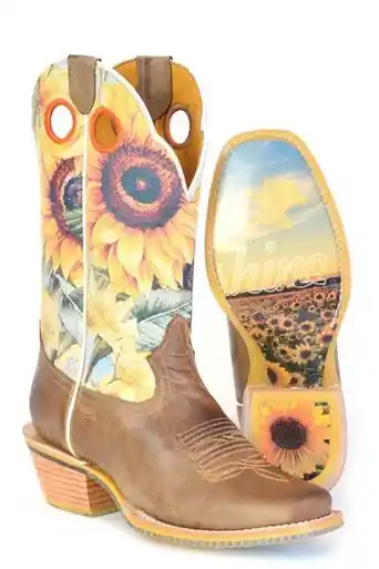 SALE Tin Haul® Ladies' Tan Follow the Sun Cutter Toe Boots - Sale Barn