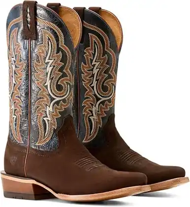 SALE Ariat® Men's Chocolate Bison/Black Futurity Relentless Bama Fury Boots - Sale Barn