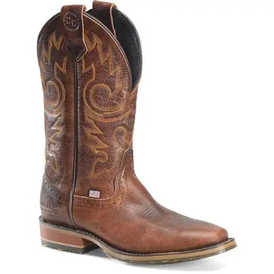 SALE Double H® Men's 12" Brantley Brown Narrow Square Toe Boots - Sale Barn
