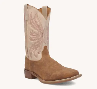 SALE Laredo by Dan Post® Men's Chet Distressed Rust/Bone Square Toe Boots - Sale Barn