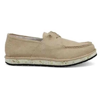SALE Twisted X® Ladies' Circular Project™ Cream Linen Boat Shoes - Sale Barn