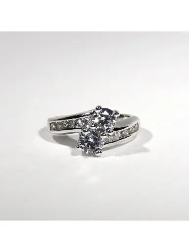 R.S. Covenant® "Best Friend" Double Cubic Zirconia Ring - Accessories