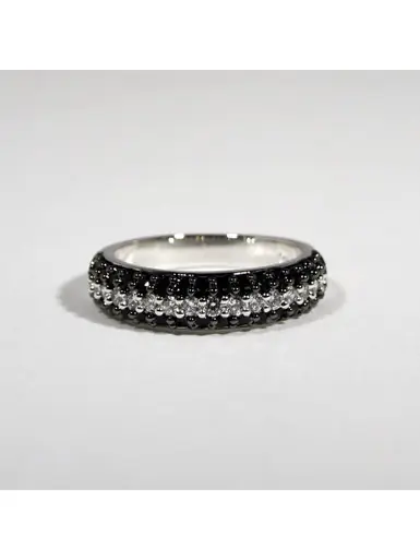 R.S. Covenant® Black and Clear Cubic Zirconia Ring - Accessories